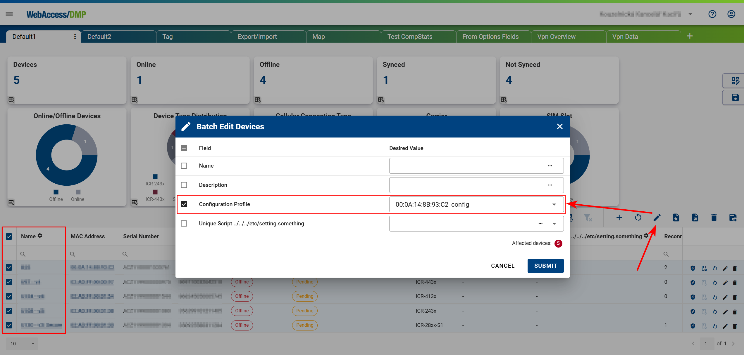 Apply Configuration Profile