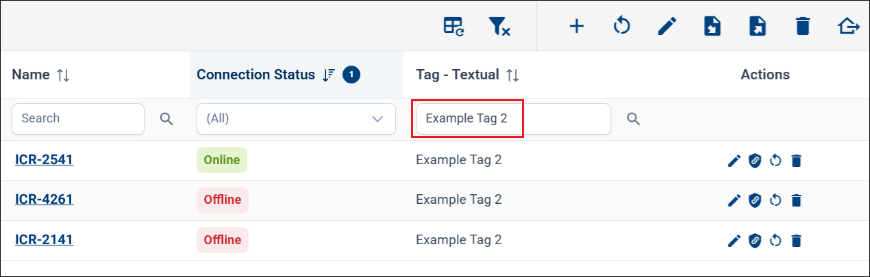 Filtering by tag