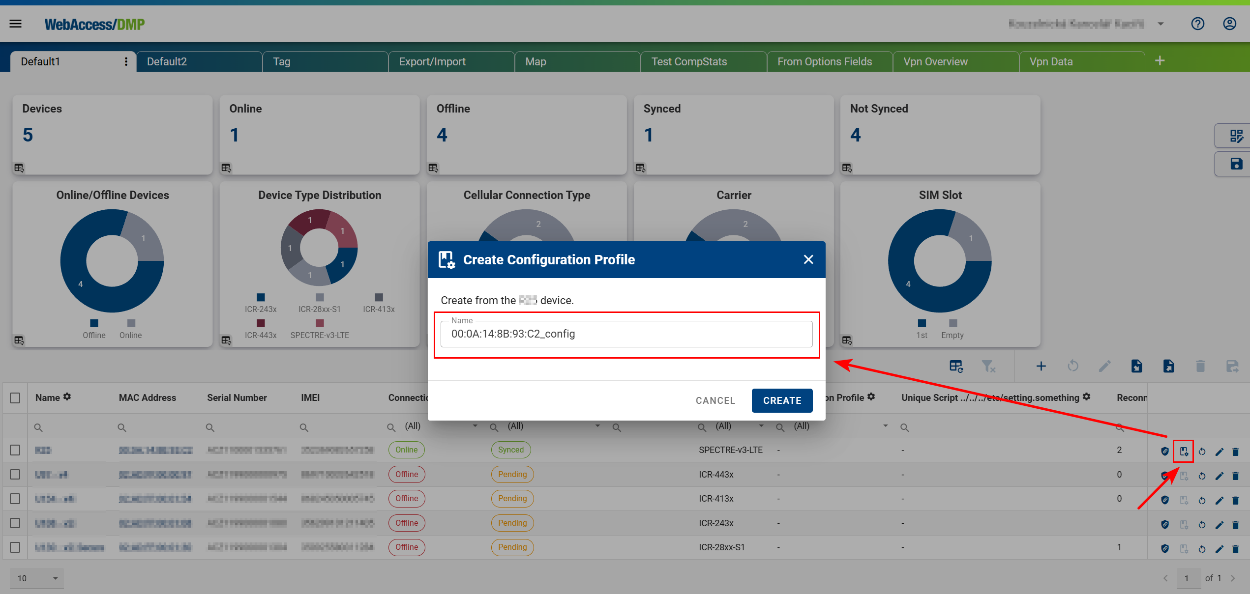 Create Configuration Profile