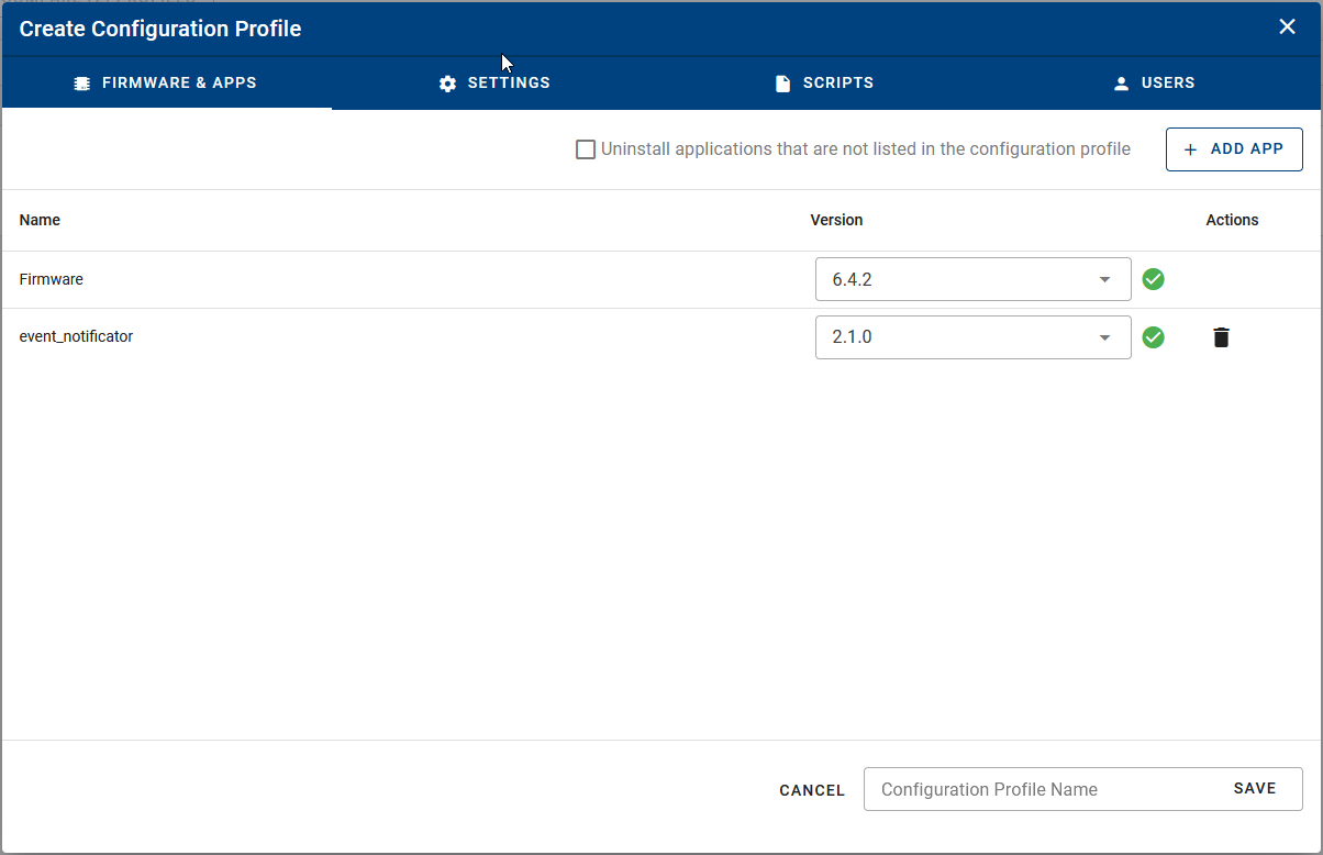 Create Configuration Profile