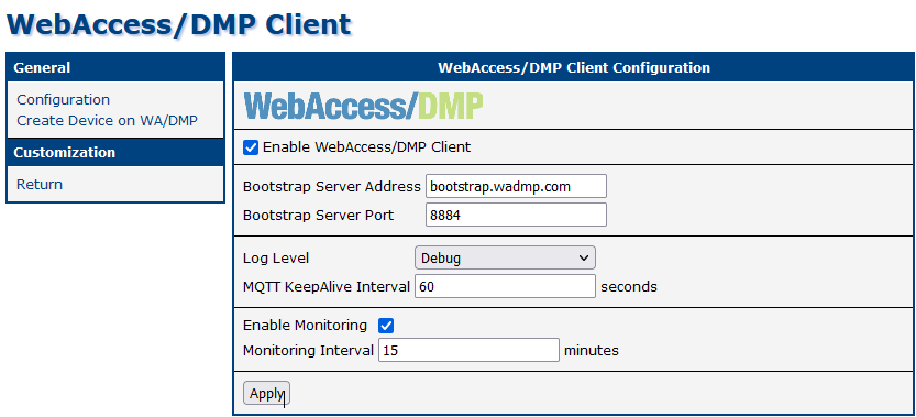 WebAccess/DMP Client