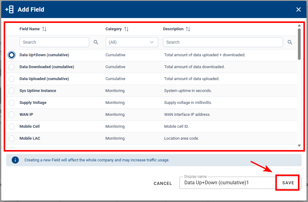 Adding Fields