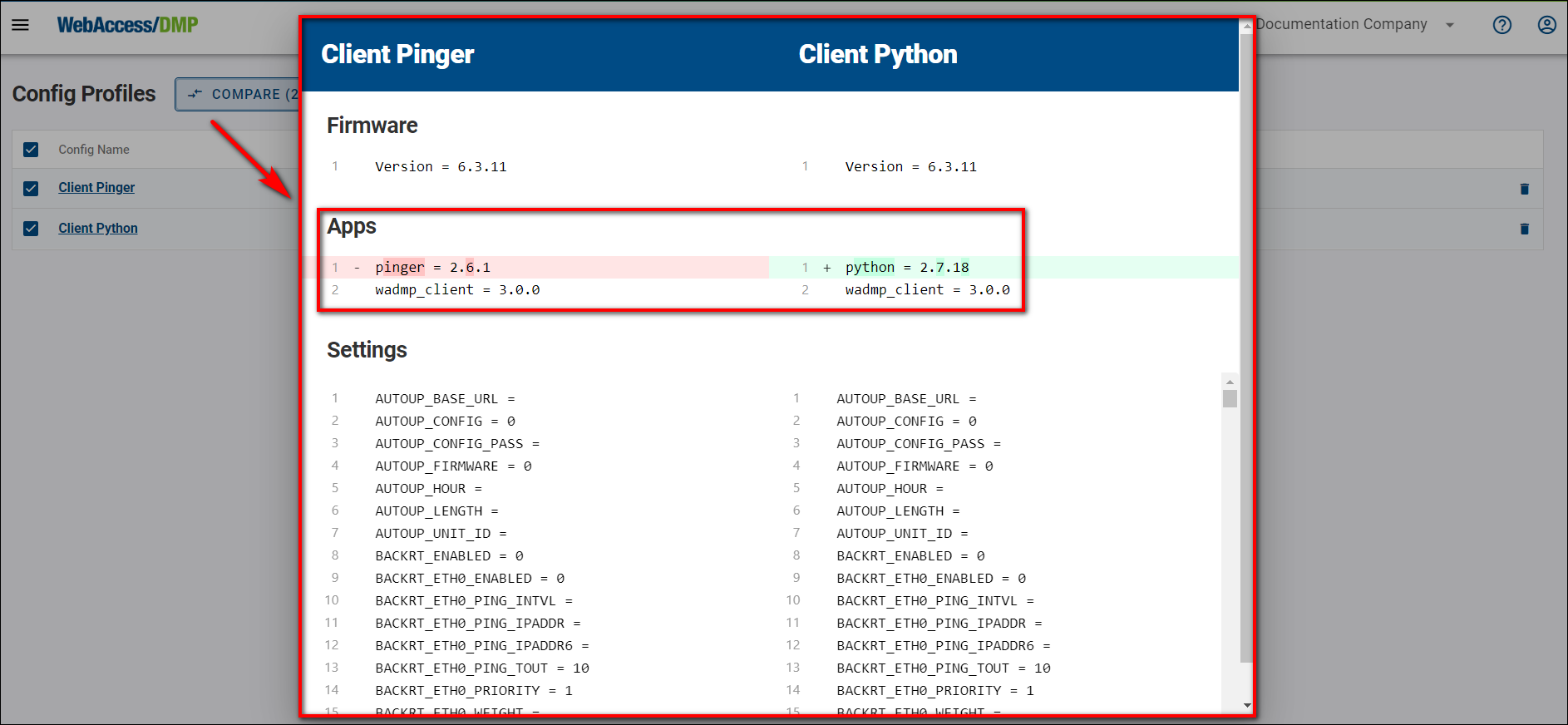 Config Profile Compare 2