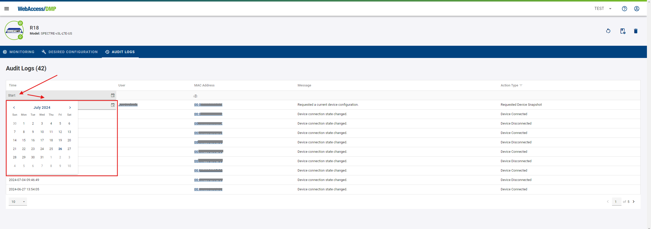 Filtering Audit Logs