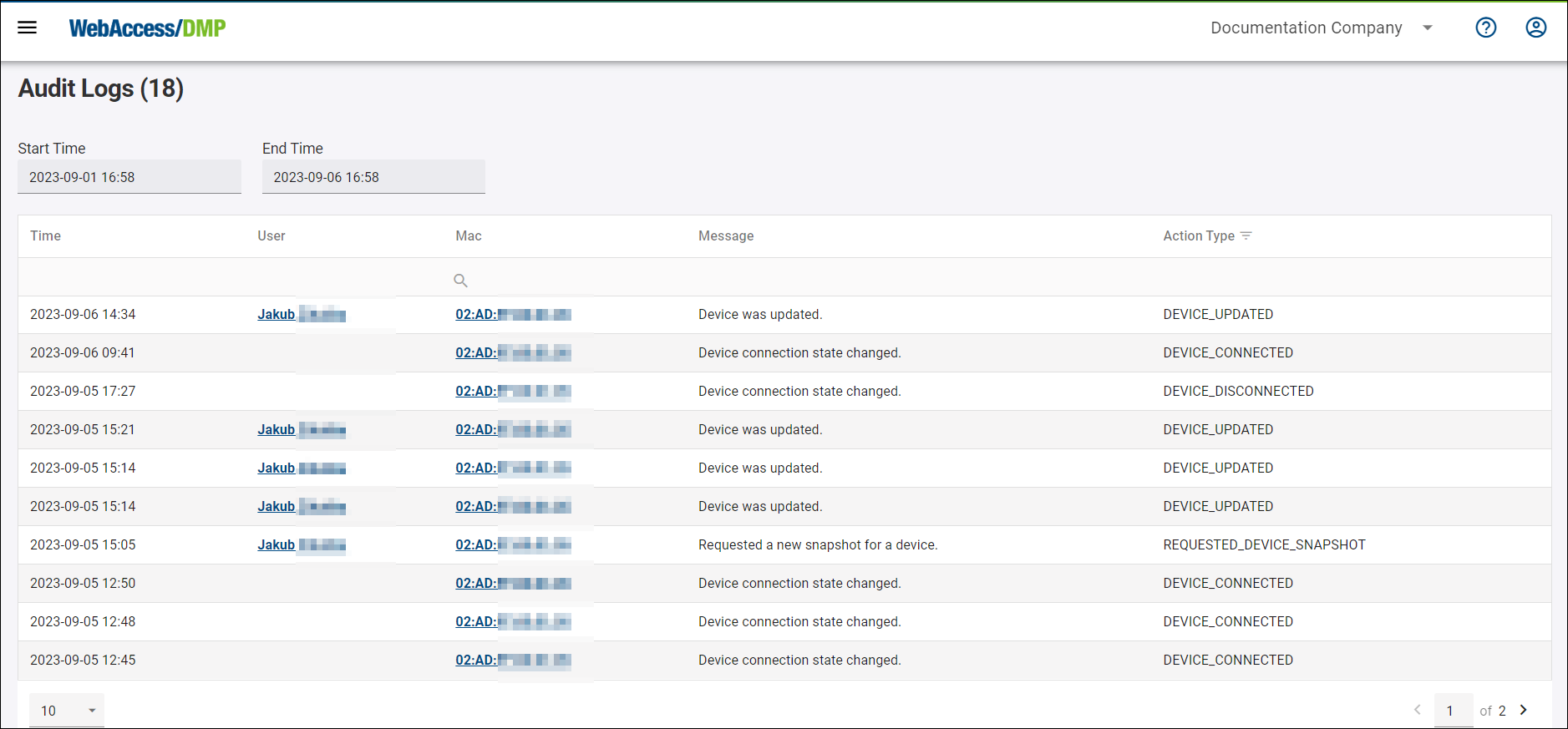 Overall Audit Logs