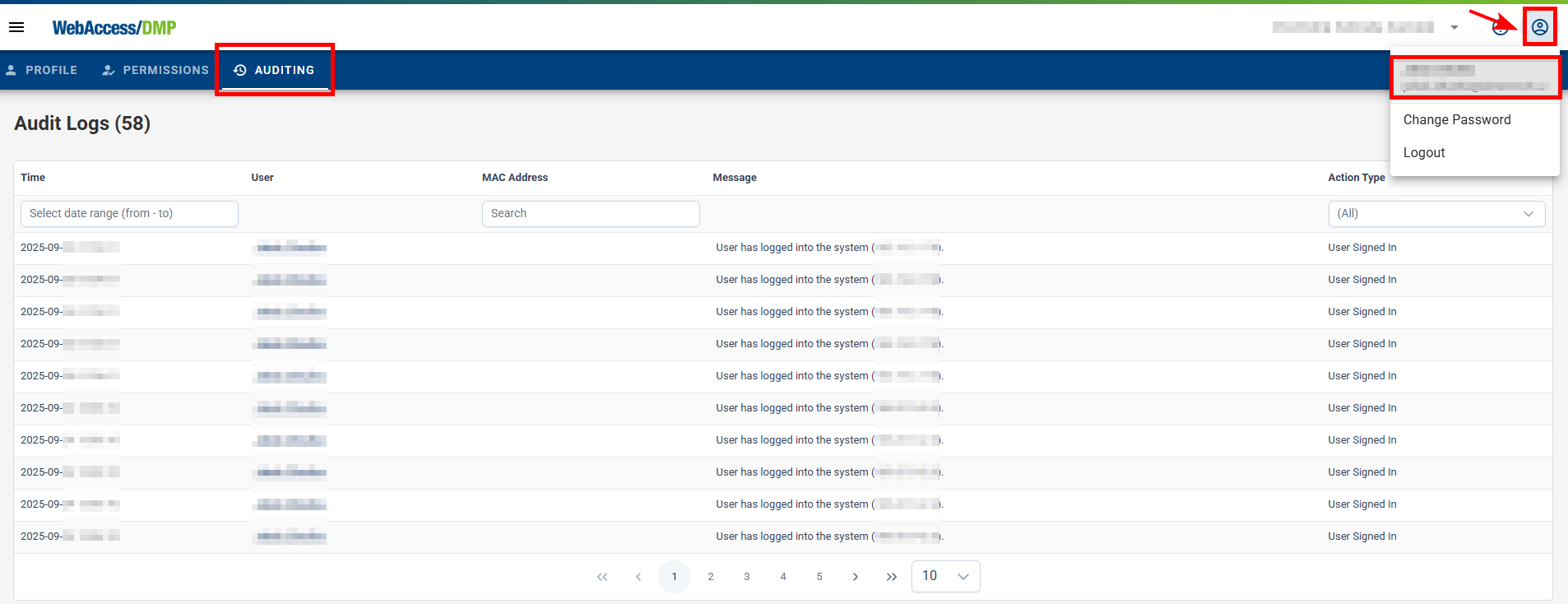 User Audit Logs