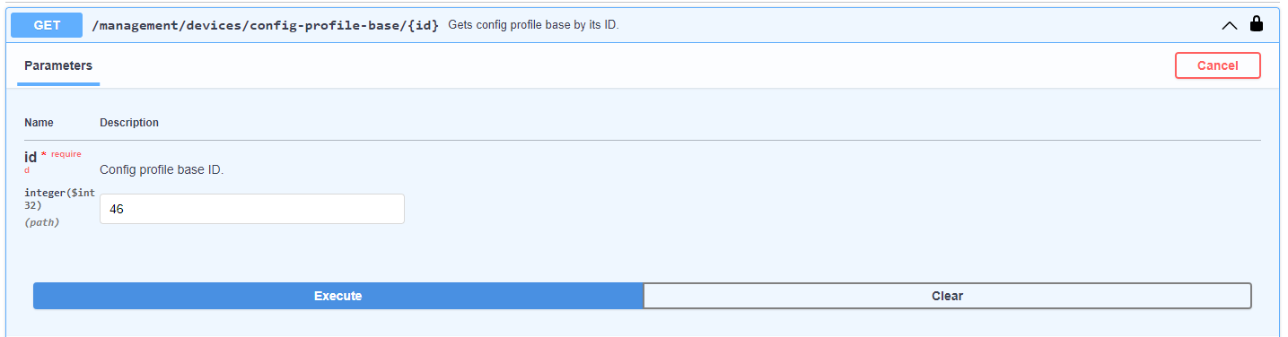 Config Profile API