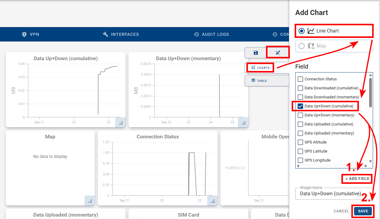 CSV export