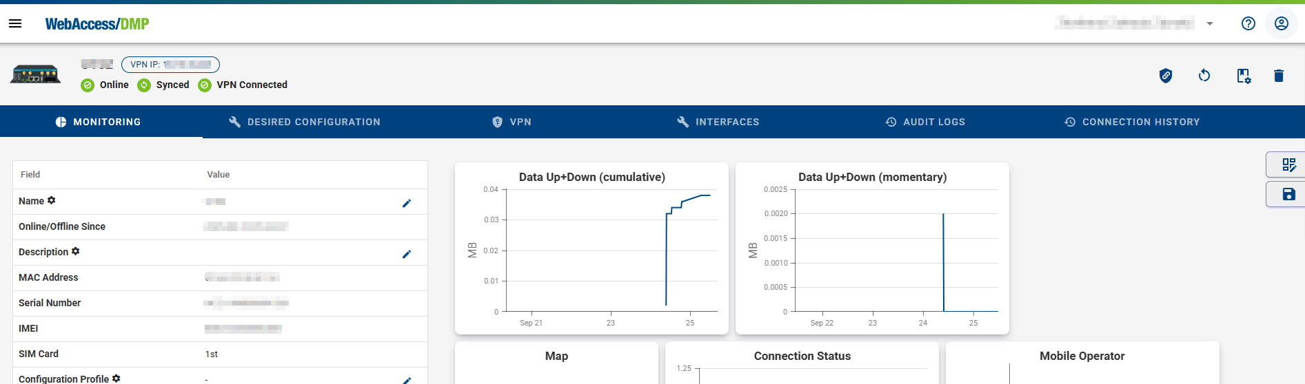 CSV export