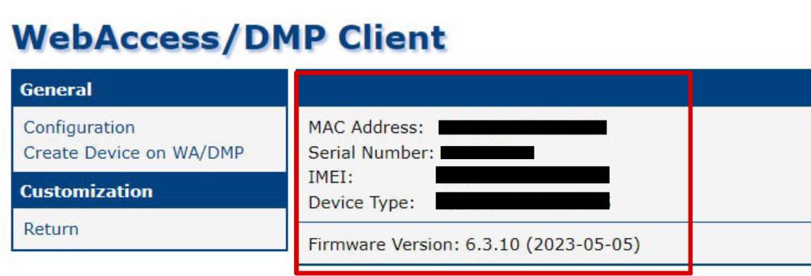 Router informations