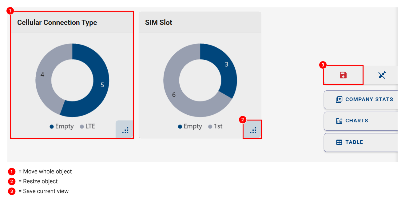 Move and resize widgets