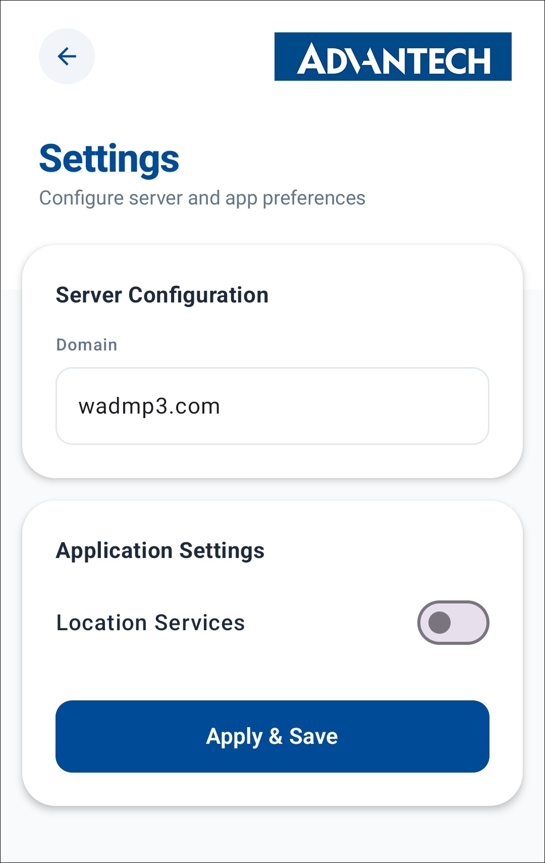 Companion App settings