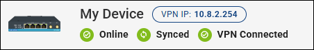 Device VPN status